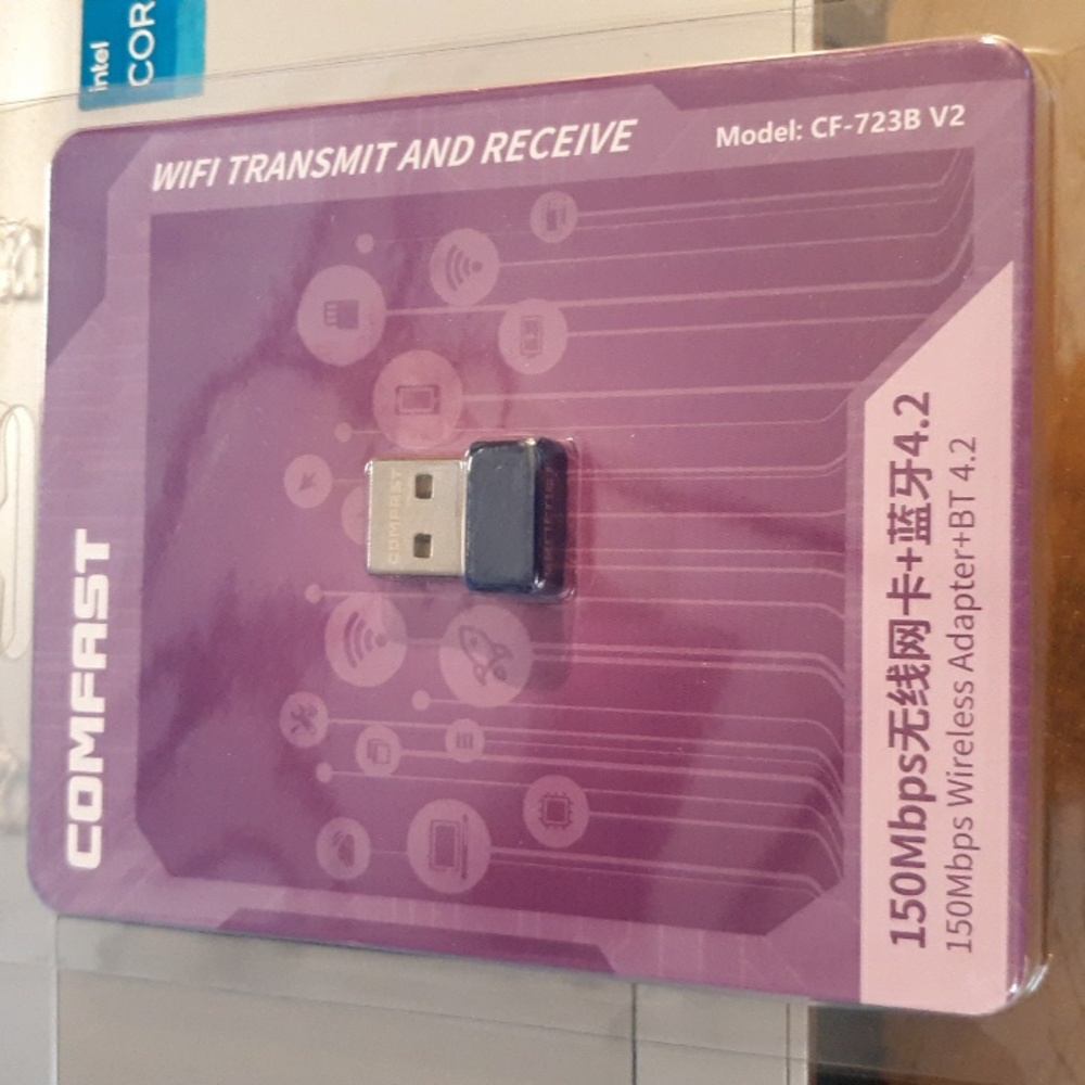 - NWT Comfast 150bps Wireless Adapter +BT 4.2 (SKU N20)